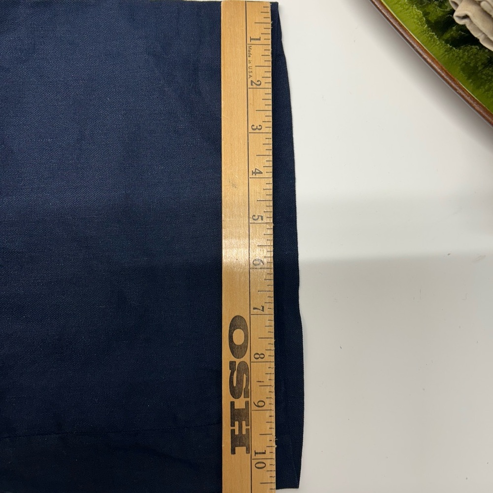 Talbots Navy Blue Linen Wide Leg Pants 20 Women’s Petite - Picture 7 of 8
